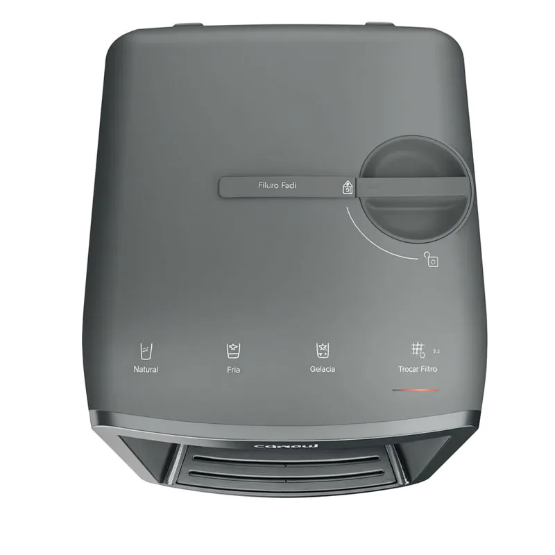 Painel touch do purificador de água Consul CPB33AF com três níveis de temperatura